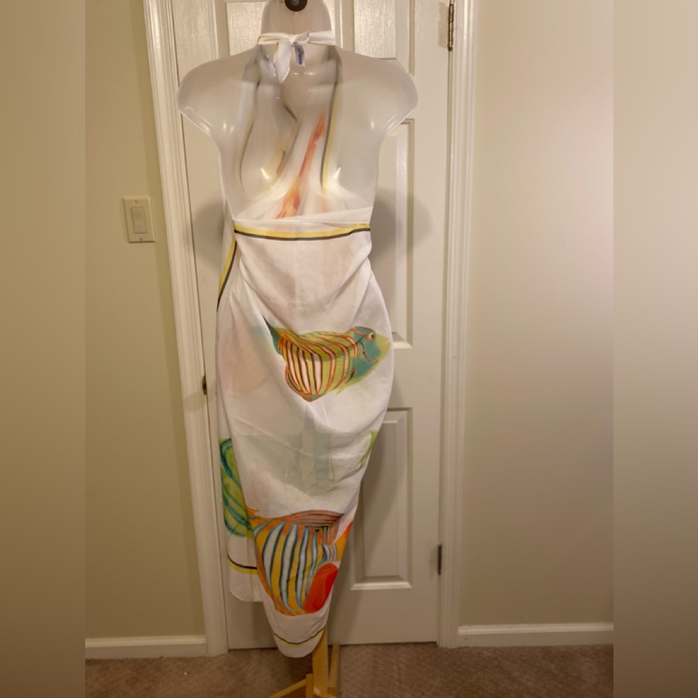 NWOT Worthington - Lovely tropical fish pattern beach sarong, Size: 62” x 46” - Picture 2 of 13